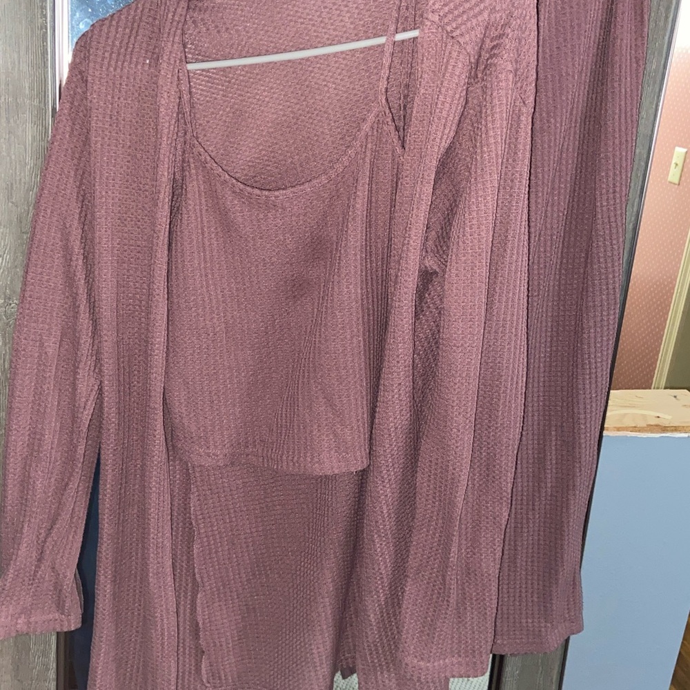 SHEIN Mauve Pajama Set, super cozy!